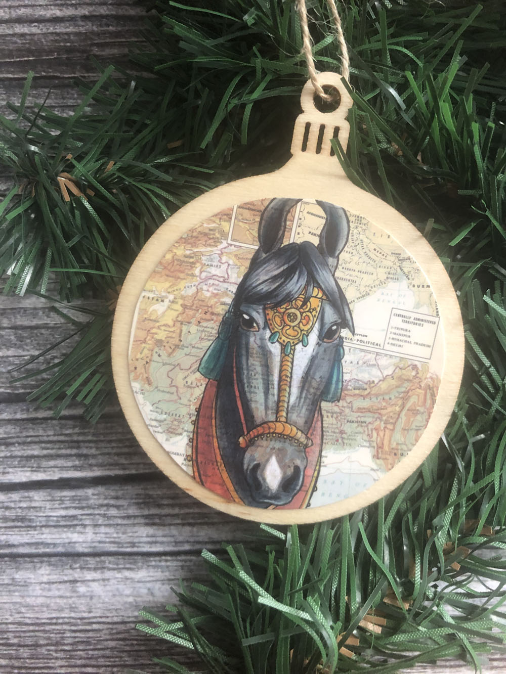 horse christmas ornament