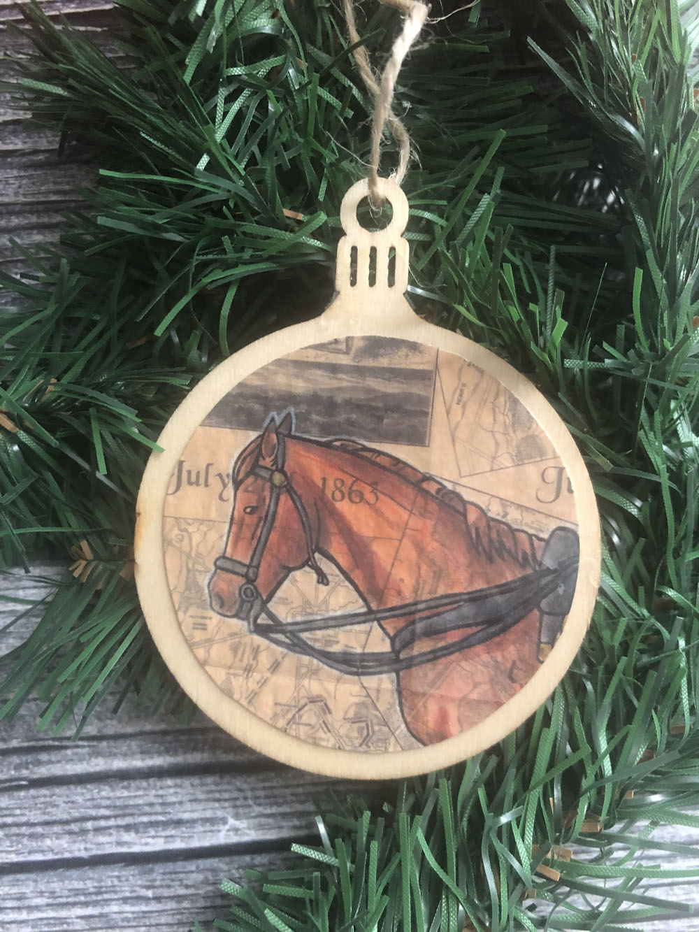 horse christmas ornament